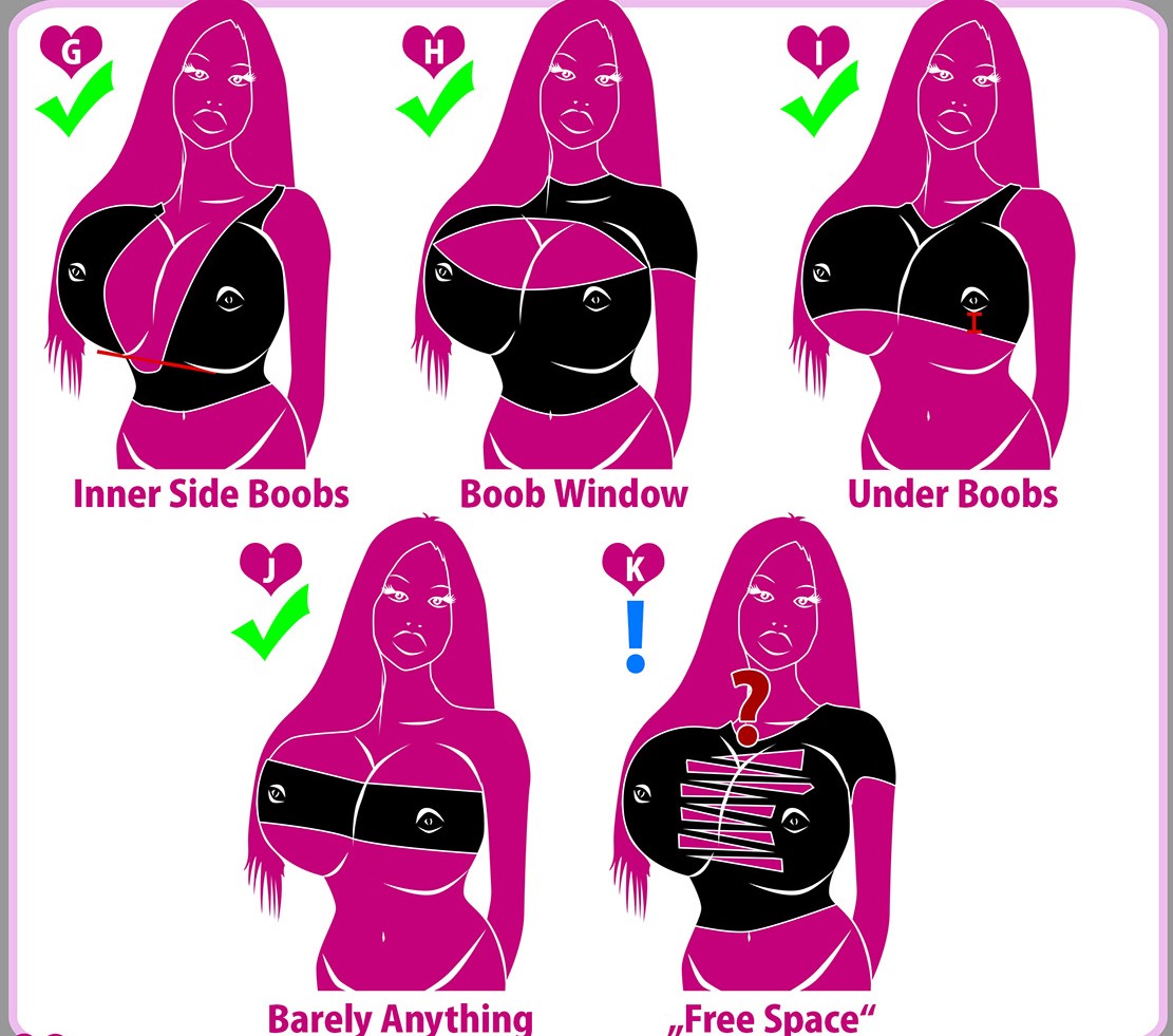 ”性感尤物“suitable cuts and necklines