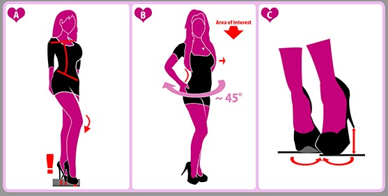 站姿控制：讓身體自然散發誘惑How a bimbo should stand- “The basic standing posture”