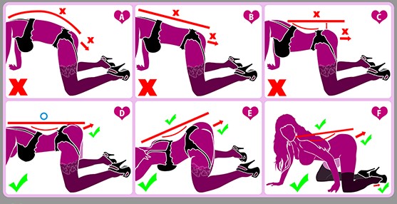 “How a bimbo should have sex- The correct way of sticking your ass out while on all fours (and the correct back posture)”